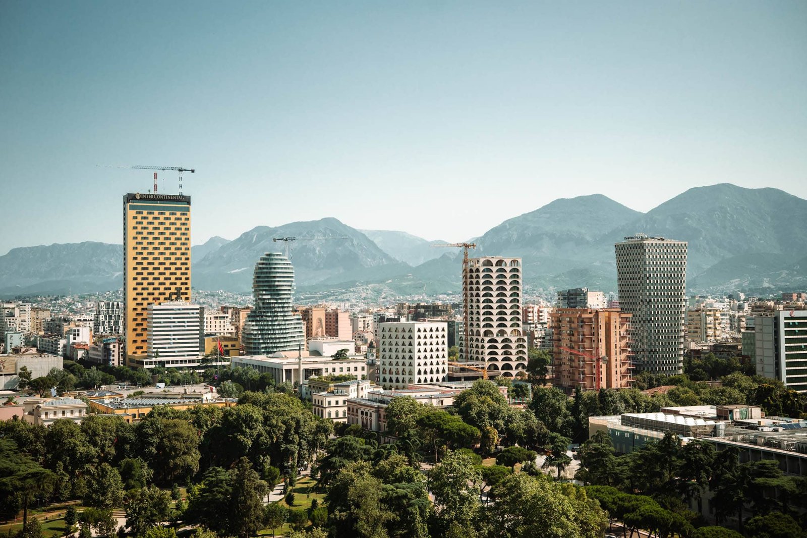 Skyline di Tirana